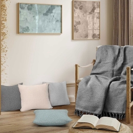 Ριχτάρι Vorm Anthracite Madi Διθέσιο 190x250cm 100% Βαμβάκι