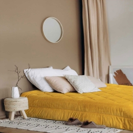 Κουβερτοπάπλωμα Unicolore Yellow Madi Ημίδιπλο 180x240cm Silicon Fiber