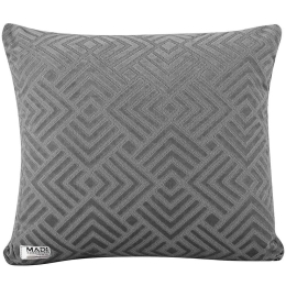 Μαξιλάρι Διακοσμητικό (Με Γέμιση) Lavir Grey Madi 50X50 Πολυέστερ