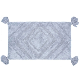 Πατάκι Μπάνιου Labirinto Grey Madi 60Χ90 100% Βαμβάκι