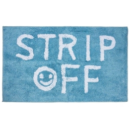 Πατάκι Μπάνιου Strip Off Blue Madi 60Χ90 100% Βαμβάκι