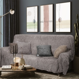 Ριχτάρι Soggy Grey Madi Διθέσιο 180x250cm Pet
