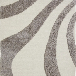 Χαλί Toscana Shaggy Branco White Silver Royal Carpet 160X230cm