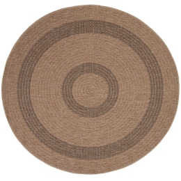 Χαλί Ψάθινο Avanos 8866 Black Royal Carpet 200X200cm Round