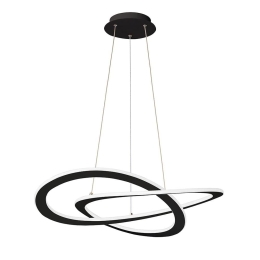 Φωτιστικό Οροφής Led Charlie 4235800 Black Viokef Metal, Plastic