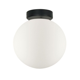 Φωτιστικό Οροφής - Πλαφονιέρα Stone D200 4237000 Black-White Viokef Μέταλλο,Γυαλί