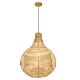 Φωτιστικό Οροφής Bolita 4227700 D420 Natural Viokef Ξύλο
