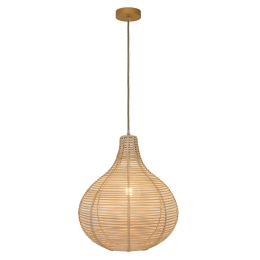 Φωτιστικό Οροφής Bolita 4227800 D300 Natural Viokef Ξύλο