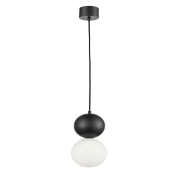Φωτιστικό Οροφής Stone 4236700 D140 Black Viokef Μέταλλο,Γυαλί