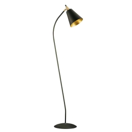 Φωτιστικό Δαπέδου Menta 4241801 Black-Gold Viokef Μέταλλο