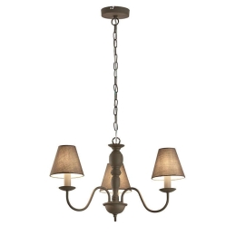 Φωτιστικό Οροφής Fatima 4163500 Grey Viokef Μέταλλο,Ύφασμα