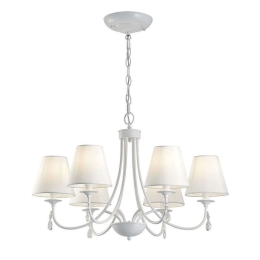 Φωτιστικό Οροφής Patricia 4164200 White Viokef Μέταλλο,Ύφασμα