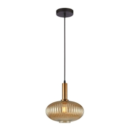 Φωτιστικό Οροφής Sophie 4233500 D300 Honey Viokef Γυαλί