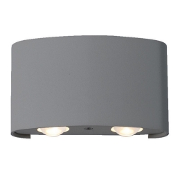 Φωτιστικό Τοίχου-Απλίκα Twist 4211001 Anthracite Viokef Αλουμίνιο
