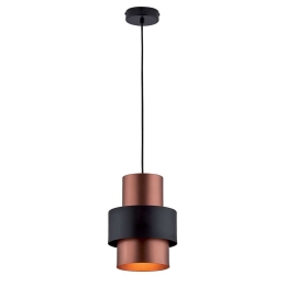 Φωτιστικό Οροφής Dexter 4215800 Black-Copper Viokef Μέταλλο