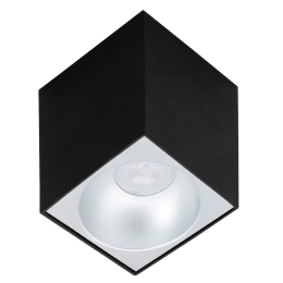 Φωτιστικό Οροφής - Σποτ Led Sq Jhonny 4240701 Black Viokef Αλουμίνιο