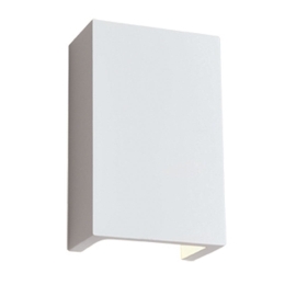 Φωτιστικό Τοίχου-Απλίκα Rectangle Ceramic 4097100 White Viokef Γύψος