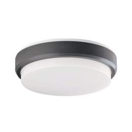 Φωτιστικό Οροφής - Πλαφονιέρα Tinos D200 IP54 4171701 Anthracite Viokef Πλαστικό