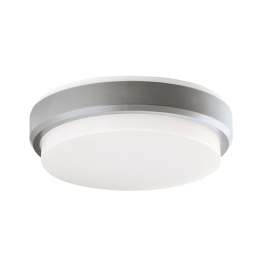 Φωτιστικό Οροφής - Πλαφονιέρα Tinos D200 IP54 4171700 Silver Viokef Πλαστικό