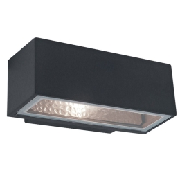 Φωτιστικό Τοίχου-Απλίκα Sq Rhodes 4080200 Anthracite Viokef