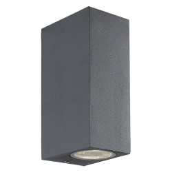 Φωτιστικό Τοίχου-Απλίκα Sq Tilos 4099400 2-L Anthracite Viokef