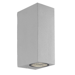 Φωτιστικό Τοίχου-Απλίκα Sq Tilos 4099402 2-L Silver Viokef