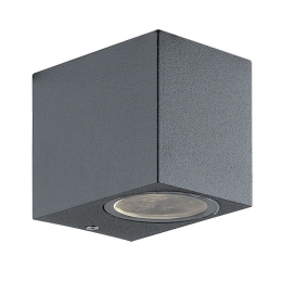 Φωτιστικό Τοίχου-Απλίκα Sq Tilos 4099500 H80 1-L Anthracite Viokef