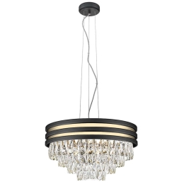 Φωτιστικό Οροφής Josephine 4259200 E14 Black-Gold Viokef Μέταλλο,Γυαλί