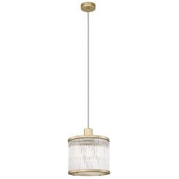 Φωτιστικό Οροφής Karolina 4258900 E27 Clear-Gold Viokef Μέταλλο,Γυαλί