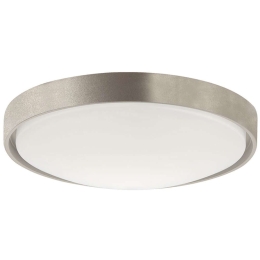 Φωτιστικό Οροφής - Πλαφονιέρα Yara 4199701 Φ400 Led White-Silver Viokef Μέταλλο,Γυαλί