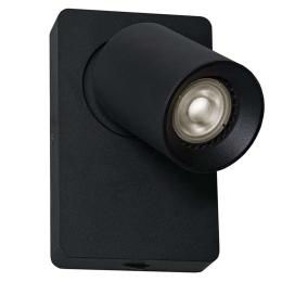 Φωτιστικό Τοίχου - Απλίκα Steven 4261001 GU10 Black Viokef Μέταλλο