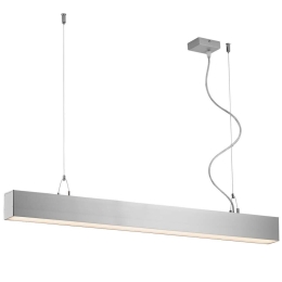 Φωτιστικό Οροφής - Ράγα Station 3911-0013-3-U-N 90cm 3000K Led Aluminum Silver Viokef Μέταλλο,Αλουμίνιο