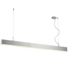 Φωτιστικό Οροφής - Ράγα Station 3911-0014-3-U-N 150cm 3000K Led Aluminum Silver Viokef Μέταλλο,Αλουμίνιο