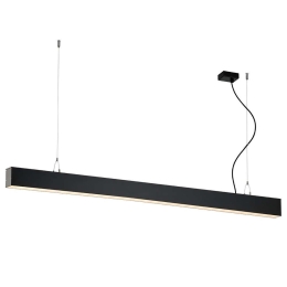 Φωτιστικό Οροφής - Ράγα Station 3911-0014-4-B-N 150cm 4000K Led Black Viokef Μέταλλο,Αλουμίνιο