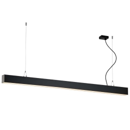 Φωτιστικό Οροφής - Ράγα Station 3911-0015-3-B-N 180cm 3000K Led Black Viokef Μέταλλο,Αλουμίνιο
