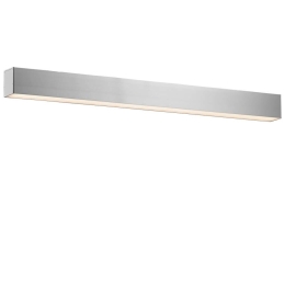 Φωτιστικό Τοίχου - Απλίκα Station 3911-0213-3-U-N 90cm 3000K Led Aluminum Silver Viokef Μέταλλο,Αλουμίνιο