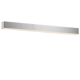 Φωτιστικό Τοίχου - Απλίκα Station 3911-0214-3-U-N 150cm 3000K Led Aluminum Silver Viokef Μέταλλο,Αλουμίνιο