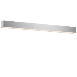 Φωτιστικό Τοίχου - Απλίκα Station 3911-0215-4-U-N 180cm 4000K Led Aluminum Silver Viokef Μέταλλο,Αλουμίνιο