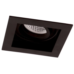 Φωτιστικό Οροφής - Σποτ Χωνευτό Artsi 4208001 10x10x4cm Black Viokef Μέταλλο