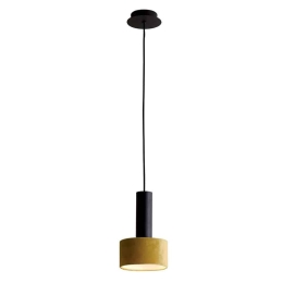 Φωτιστικό Οροφής Arietta 4258300 D:150XH:1400 Black-Gold Viokef Μέταλλο,Ύφασμα
