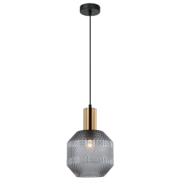 Φωτιστικό Οροφής Ariadne 4266900 20x185,5cm 1xE27 40W Black-Gold Viokef Μέταλλο,Γυαλί