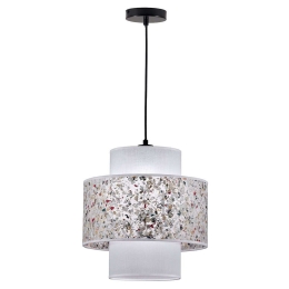 Φωτιστικό Οροφής Mozaika 4270300 35x170cm 1xE27 40W Multi Viokef Ατσάλι,Ύφασμα