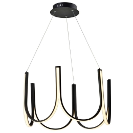 Φωτιστικό Οροφής Globus 4271500 65x150cm Led 4100Lm 79,8W 3000K Black Viokef Αλουμίνιο,Ακρυλικό