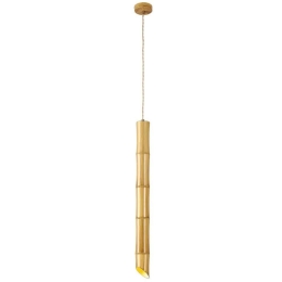 Φωτιστικό Οροφής Bamboo 4270500 5,8x180cm 1xGU10 50W Natural Viokef Ατσάλι, Αλουμίνιο