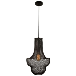 Φωτιστικό Οροφής Lara 4265700 30x165cm 1xE27 60W Black Viokef Ατσάλι
