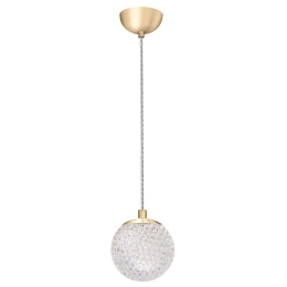 Φωτιστικό Οροφής Diamond 4267400 11x135cm 1xG9 3W Clear-Gold Viokef Ακρυλικό,Ατσάλι