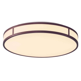 Φωτιστικό Οροφής - Πλαφονιέρα Piedro 4266700 50x10cm Led 4195Lm 45W 3000K White-Coffee Viokef Μέταλλο,Ακρυλικό