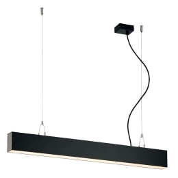 Φωτιστικό Οροφής - Ράγα Station Ultra 3911-0019-3-B-N 58x120cm Led 2565Lm 15W 3000K Black Viokef Αλουμίνιο