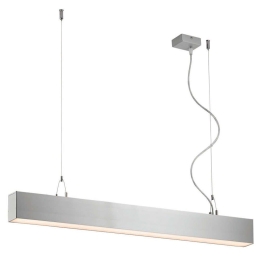 Φωτιστικό Οροφής - Ράγα Station Ultra 3911-0019-4-U-N 58x120cm Led 2700Lm 15W 4000K Silver Viokef Αλουμίνιο