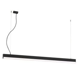 Φωτιστικό Οροφής - Ράγα Aria 3911-0018-4-B-N 150x120cm Led 4400Lm 40W 4000K Black Viokef Αλουμίνιο